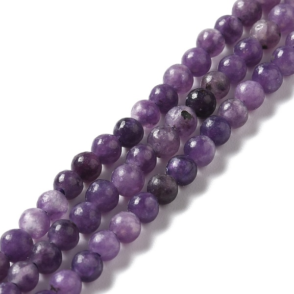 PandaHall Natural Lepidolite/Purple Mica Stone Beads Strands, Round, 4~4.5mm, Hole: 0.9mm, about 93~100pcs/strand, 14.02~14.88''...
PandaHall Natural Lepidolite/Purple Mica Stone Beads Strands, Round, 4~4.5mm, Hole: 0.9mm, about 93~100pcs/strand, 14.02~14.88''...