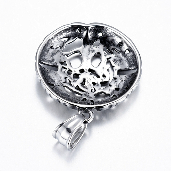 PandaHall 304 Stainless Steel Pendants, Flat Round with Tree of Life, Antique Silver, 32.5x29x5mm, Hole: 5x8.5mm 304 Stainless Steel Flat...
PandaHall 304 Stainless Steel Pendants, Flat Round with Tree of Life, Antique Silver, 32.5x29x5mm, Hole: 5x8.5mm 304 Stainless Steel Flat...