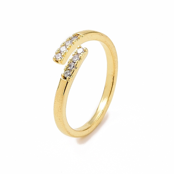 PandaHall Clear Cubic Zirconia Cuff Ring, Brass Jewelry for Women, Real 18K Gold Plated, Inner Diameter: 16mm Brass+Cubic Zirconia Clear
PandaHall Clear Cubic Zirconia Cuff Ring, Brass Jewelry for Women, Real 18K Gold Plated, Inner Diameter: 16mm Brass+Cubic Zirconia Clear