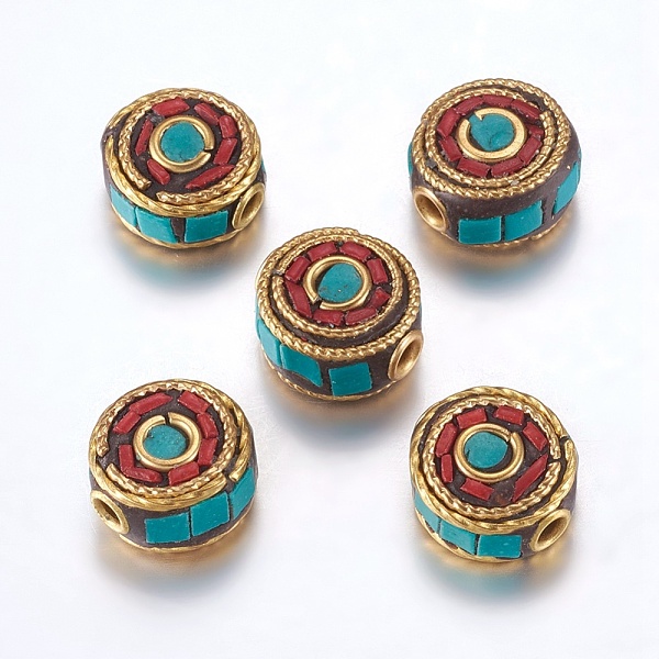 PandaHall Handmade Indonesia Beads, with Brass Findings, Nickel Free, Flat Round, Raw(Unplated), Red, 12x6~7.5mm, Hole: 2mm Polymer Clay...
PandaHall Handmade Indonesia Beads, with Brass Findings, Nickel Free, Flat Round, Raw(Unplated), Red, 12x6~7.5mm, Hole: 2mm Polymer Clay...