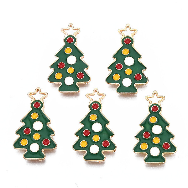 PandaHall Rack Plating Alloy Enamel Pendants, Cadmium Free & Nickel Free & Lead Free, Christmas Tree, Dark Green, 24x13x1.5mm, Hole: 2mm...
PandaHall Rack Plating Alloy Enamel Pendants, Cadmium Free & Nickel Free & Lead Free, Christmas Tree, Dark Green, 24x13x1.5mm, Hole: 2mm...