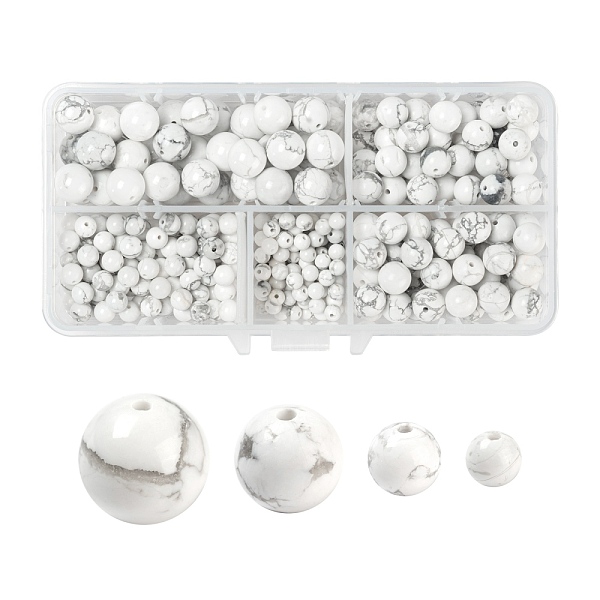 PandaHall 340Pcs 4 Style Natural Howlite Beads, Round, 4mm/6mm/8mm/10mm, Hole: 0.8~1mm Howlite Round
PandaHall 340Pcs 4 Style Natural Howlite Beads, Round, 4mm/6mm/8mm/10mm, Hole: 0.8~1mm Howlite Round