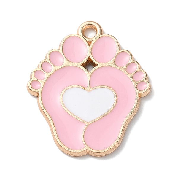 PandaHall Alloy Enamel Pendants, Light Gold, Footprint Charm, Pink, 24.5x20.5x1.3mm, Hole: 1.8mm Alloy+Enamel Footprint Pink
PandaHall Alloy Enamel Pendants, Light Gold, Footprint Charm, Pink, 24.5x20.5x1.3mm, Hole: 1.8mm Alloy+Enamel Footprint Pink