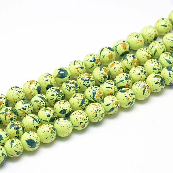 PandaHall Baking Painted Glass Beads Strands, Round, Green Yellow, 8~8.5mm, Hole: 1.5mm, about 100~105pcs/strand, 31.8 inch(80.7cm) Glass...
PandaHall Baking Painted Glass Beads Strands, Round, Green Yellow, 8~8.5mm, Hole: 1.5mm, about 100~105pcs/strand, 31.8 inch(80.7cm) Glass...