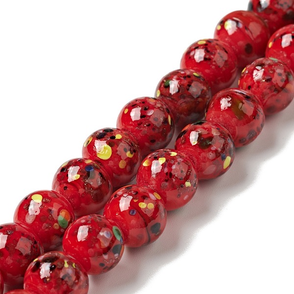 PandaHall Handmade Lampwork Beads Strand, Round, Red, 10x9~10mm, Hole: 1.2mm, about 40pcs/strand, 14.76 inch(37.5cm) Lampwork Round Red
PandaHall Handmade Lampwork Beads Strand, Round, Red, 10x9~10mm, Hole: 1.2mm, about 40pcs/strand, 14.76 inch(37.5cm) Lampwork Round Red