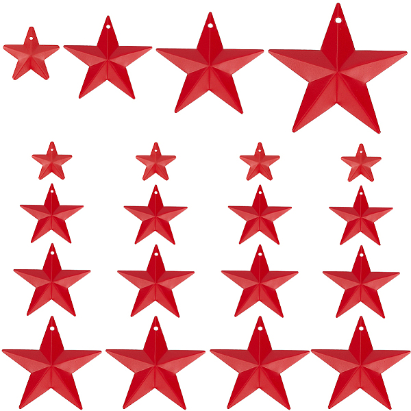 PandaHall GORGECRAFT 32PCS 1/1.6/1.9/2.4 Inch Red Metal Star Decor Barn Star with Hole Iron Vintage Wall Arts Hanging Decors for Crafts...
PandaHall GORGECRAFT 32PCS 1/1.6/1.9/2.4 Inch Red Metal Star Decor Barn Star with Hole Iron Vintage Wall Arts Hanging Decors for Crafts...