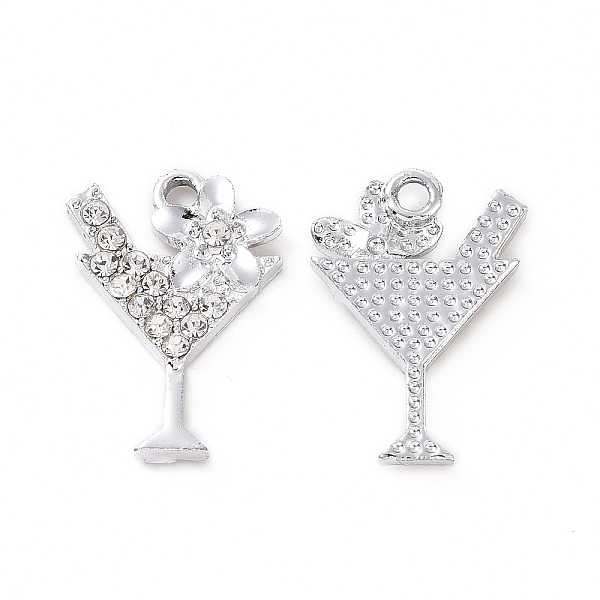 PandaHall Alloy Crystal Rhinestone Pendants, Cocktail Charms, Platinum, 20x14x2.5mm, Hole: 1.8mm Alloy+Rhinestone Tableware
PandaHall Alloy Crystal Rhinestone Pendants, Cocktail Charms, Platinum, 20x14x2.5mm, Hole: 1.8mm Alloy+Rhinestone Tableware
