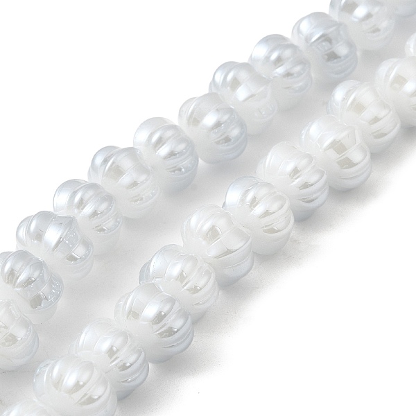 PandaHall Pearl Luster Plated Electroplate Glass Beads, Two Tone, Pumpkin, Light Steel Blue, 9x11x12mm, Hole: 1.2mm, about 74pcs/strand...
PandaHall Pearl Luster Plated Electroplate Glass Beads, Two Tone, Pumpkin, Light Steel Blue, 9x11x12mm, Hole: 1.2mm, about 74pcs/strand...