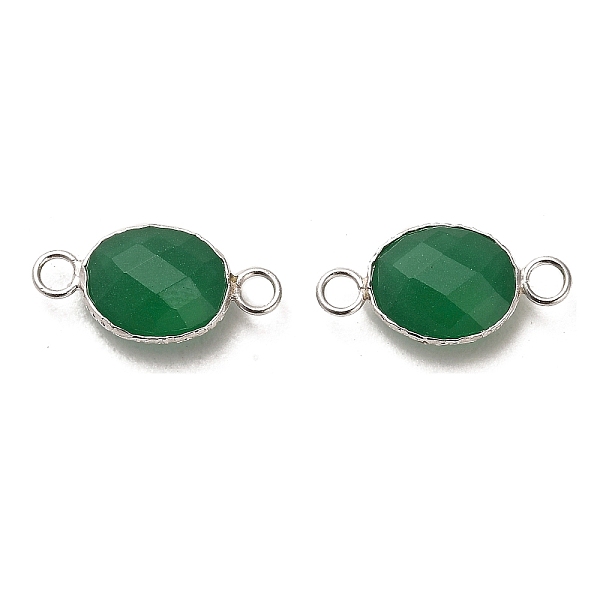 PandaHall 925 Sterling Silver Connector Charms, with Faceted Glass, Oval, Real Platinum Plated, Dark Green, 8.5x17.5x4.7mm, Hole: 2mm...
PandaHall 925 Sterling Silver Connector Charms, with Faceted Glass, Oval, Real Platinum Plated, Dark Green, 8.5x17.5x4.7mm, Hole: 2mm...
