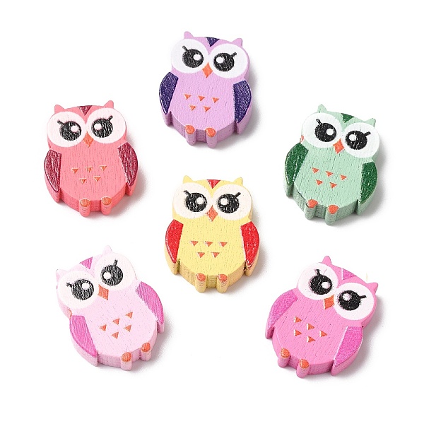 PandaHall Spray Painted Natural Wood Beads, Owl, Mixed Color, 21x16.5x5mm, Hole: 2mm, about 714pcs/500g Wood Owl Multicolor
PandaHall Spray Painted Natural Wood Beads, Owl, Mixed Color, 21x16.5x5mm, Hole: 2mm, about 714pcs/500g Wood Owl Multicolor