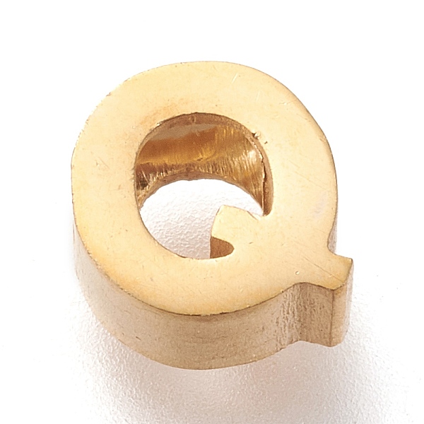 PandaHall 304 Stainless Steel 2-Side Polished Beads, Golden, Letter.Q, 6x7x3mm, Hole: 2mm 304 Stainless Steel Letter Q
PandaHall 304 Stainless Steel 2-Side Polished Beads, Golden, Letter.Q, 6x7x3mm, Hole: 2mm 304 Stainless Steel Letter Q