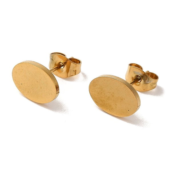 PandaHall Vacuum Plating 304 Stainless Steel Stud Earrings, Plain Oval, Golden, 7.5x10mm 304 Stainless Steel Oval
PandaHall Vacuum Plating 304 Stainless Steel Stud Earrings, Plain Oval, Golden, 7.5x10mm 304 Stainless Steel Oval