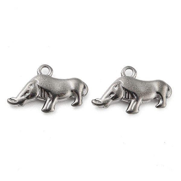 PandaHall 316 Stainless Steel Pendants, Wild Pig Charm, Stainless Steel Color, 14x22.5x3.5mm, Hole: 2mm 316 Surgical Stainless Steel Pig
PandaHall 316 Stainless Steel Pendants, Wild Pig Charm, Stainless Steel Color, 14x22.5x3.5mm, Hole: 2mm 316 Surgical Stainless Steel Pig