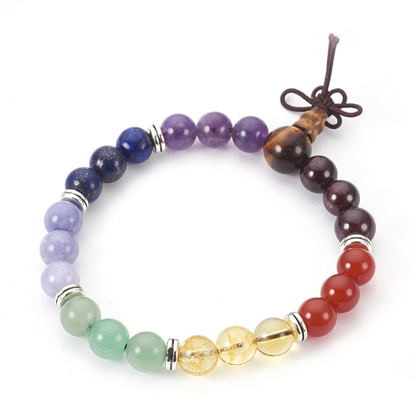 PandaHall Natural Mixed Stone Stretch Bracelets, with Metal Findings and Burlap Packing, Round, 2-1/8 inch(5.5cm) Mixed Stone Brown
PandaHall Natural Mixed Stone Stretch Bracelets, with Metal Findings and Burlap Packing, Round, 2-1/8 inch(5.5cm) Mixed Stone Brown
