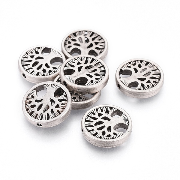 PandaHall Alloy Beads, Flat Round with Tree of Life, Lead Free & Nickel Free & Cadmium Free, Thailand Sterling Silver Plated, 18x4mm, Hole...
PandaHall Alloy Beads, Flat Round with Tree of Life, Lead Free & Nickel Free & Cadmium Free, Thailand Sterling Silver Plated, 18x4mm, Hole...