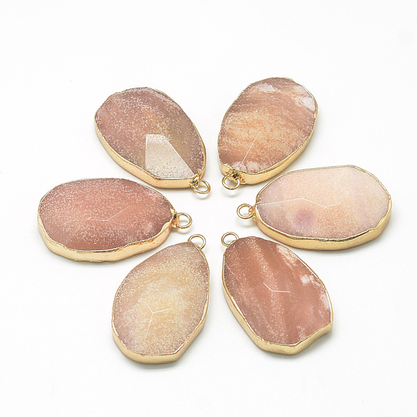 PandaHall Natural Gemstone Pendants, with Iron Findings, Faceted, teardrop, Golden, Dark Salmon, 40~44x24~25x7~12mm, Hole: 2mm Natural..., Red
PandaHall Natural Gemstone Pendants, with Iron Findings, Faceted, teardrop, Golden, Dark Salmon, 40~44x24~25x7~12mm, Hole: 2mm Natural..., Red