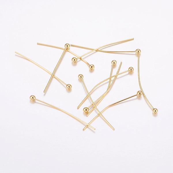PandaHall Brass Ball Head Pins, Long-Lasting Plated, Real 18K Gold Plated, Cadmium Free & Nickel Free & Lead Free, 25x0.5mm, 24 Gauge, Head...
PandaHall Brass Ball Head Pins, Long-Lasting Plated, Real 18K Gold Plated, Cadmium Free & Nickel Free & Lead Free, 25x0.5mm, 24 Gauge, Head...