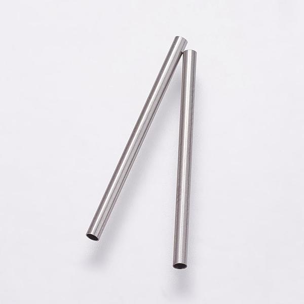PandaHall 304 Stainless Steel Tube Beads, Stainless Steel Color, 25x1.5mm, Hole: 1mm 304 Stainless Steel Tube
PandaHall 304 Stainless Steel Tube Beads, Stainless Steel Color, 25x1.5mm, Hole: 1mm 304 Stainless Steel Tube