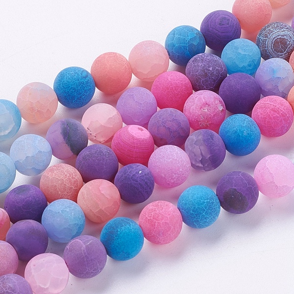 PandaHall Natural Weathered Agate Beads Strands, Dyed, Frosted, Round, Mixed Color, 8mm, Hole: 1mm, about 46pcs/strand, 14~15 inch Weathered..., Multicolor
PandaHall Natural Weathered Agate Beads Strands, Dyed, Frosted, Round, Mixed Color, 8mm, Hole: 1mm, about 46pcs/strand, 14~15 inch Weathered..., Multicolor