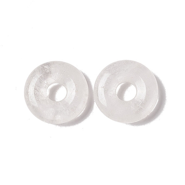 PandaHall Natural Quartz Crystal Pendants, Rock Crystal Pendants, Donut/Pi Disc Charm Charm, 20x5~7mm, Hole: 6mm Quartz Crystal Donut
PandaHall Natural Quartz Crystal Pendants, Rock Crystal Pendants, Donut/Pi Disc Charm Charm, 20x5~7mm, Hole: 6mm Quartz Crystal Donut