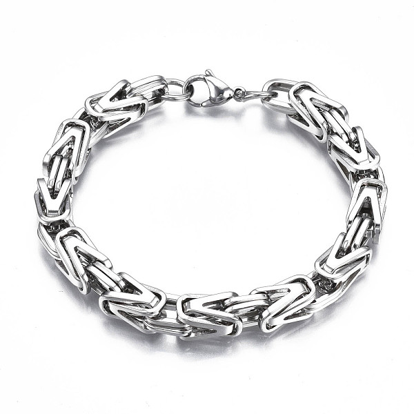 PandaHall 201 Stainless Steel Coffee Byzantine Chain Bracelet for Men Women, Stainless Steel Color, 8-5/8 inch(22cm) 201 Stainless Steel
PandaHall 201 Stainless Steel Coffee Byzantine Chain Bracelet for Men Women, Stainless Steel Color, 8-5/8 inch(22cm) 201 Stainless Steel