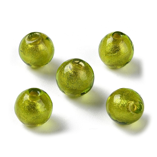 PandaHall Handmade Gold Sand Lampwork Beads Strand, Round, Olive, 8mm, Hole: 1.5mm, about 60pcs/strand, 17.32''(44cm) Lampwork Round Green
PandaHall Handmade Gold Sand Lampwork Beads Strand, Round, Olive, 8mm, Hole: 1.5mm, about 60pcs/strand, 17.32''(44cm) Lampwork Round Green