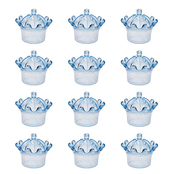 PandaHall Crown Shaped Plastic Candy Box, with Cap, for Wedding Party Candy Storage, Light Sky Blue, 7.85x7.05cm Plastic Crown
PandaHall Crown Shaped Plastic Candy Box, with Cap, for Wedding Party Candy Storage, Light Sky Blue, 7.85x7.05cm Plastic Crown