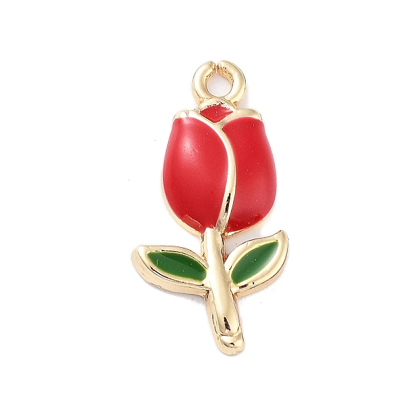 PandaHall Golden Plated Alloy Enamel Pendants, Tulip Charms, Red, 22x11x3mm, Hole: 1.6mm Alloy+Enamel Flower Red
PandaHall Golden Plated Alloy Enamel Pendants, Tulip Charms, Red, 22x11x3mm, Hole: 1.6mm Alloy+Enamel Flower Red
