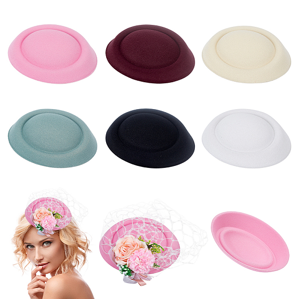 PandaHall 6Pcs 6 Colors Cloth Flat Round Fascinator Hat Base for Millinery, Mixed Color, 162x137x35mm, 1pc/color Cloth Multicolor
PandaHall 6Pcs 6 Colors Cloth Flat Round Fascinator Hat Base for Millinery, Mixed Color, 162x137x35mm, 1pc/color Cloth Multicolor