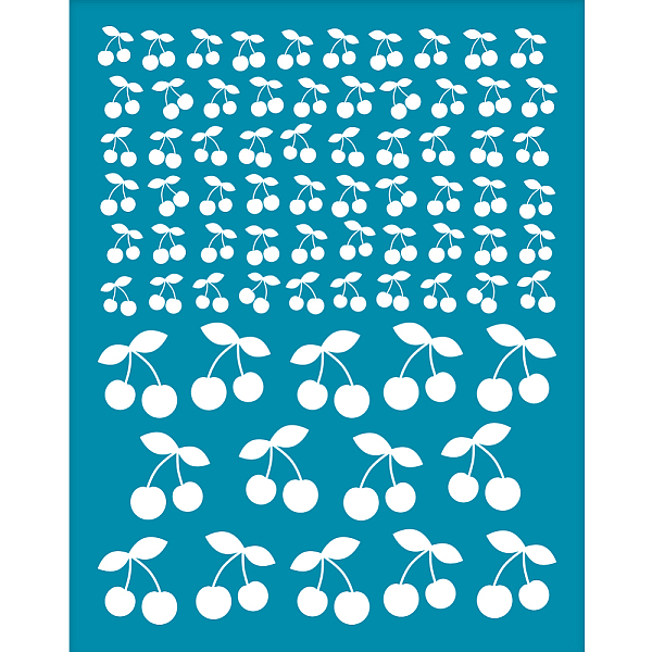 PandaHall OLYCRAFT 10x12.7cm Cherry Silk Screen Stencils for Polymer Clay Fruit Cherry Clay Stencils Silk Screen Printing Stencils Reusable..., Cyan
PandaHall OLYCRAFT 10x12.7cm Cherry Silk Screen Stencils for Polymer Clay Fruit Cherry Clay Stencils Silk Screen Printing Stencils Reusable..., Cyan