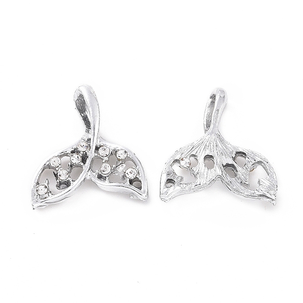 PandaHall Alloy Rhinestone Pendants, Platinum Tone Fishtail Charms, Crystal, 18x17x3.5mm, Hole: 5x1.5mm Alloy+Rhinestone Fish Clear
PandaHall Alloy Rhinestone Pendants, Platinum Tone Fishtail Charms, Crystal, 18x17x3.5mm, Hole: 5x1.5mm Alloy+Rhinestone Fish Clear