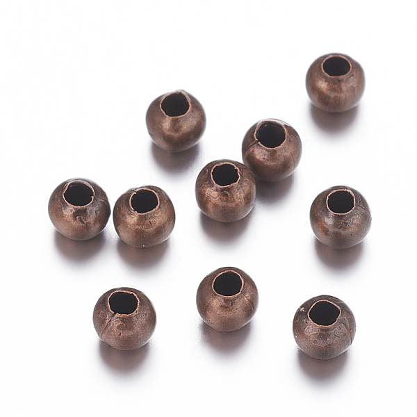 PandaHall Iron Spacer Beads, Nickel Free, Round, Red Copper Color, 3mm diameter, hole:1mm Iron Round
PandaHall Iron Spacer Beads, Nickel Free, Round, Red Copper Color, 3mm diameter, hole:1mm Iron Round