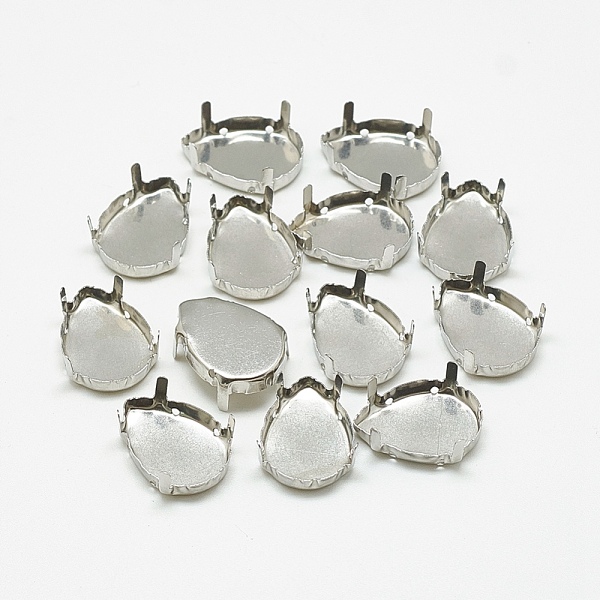 PandaHall 201 Stainless Steel Sew on Prong Settings, Claw Settings for Pointed Back Rhinestone, teardrop, Stainless Steel Color, Tray...
PandaHall 201 Stainless Steel Sew on Prong Settings, Claw Settings for Pointed Back Rhinestone, teardrop, Stainless Steel Color, Tray...