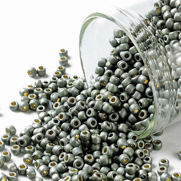 PandaHall TOHO Round Seed Beads, Japanese Seed Beads, (PF565F) PermaFinish Silver Grey Metallic Matte, 11/0, 2.2mm, Hole: 0.8mm, about..., Gray
PandaHall TOHO Round Seed Beads, Japanese Seed Beads, (PF565F) PermaFinish Silver Grey Metallic Matte, 11/0, 2.2mm, Hole: 0.8mm, about..., Gray