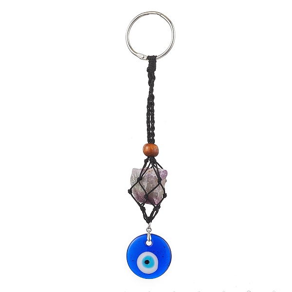 PandaHall Handmade Evil Eye Lampwork Pendant Decoraton, Iron Rings & Braided Nylon Thread Pouch Hanging Ornaments, Blue, 190mm Lampwork Evil...
PandaHall Handmade Evil Eye Lampwork Pendant Decoraton, Iron Rings & Braided Nylon Thread Pouch Hanging Ornaments, Blue, 190mm Lampwork Evil...
