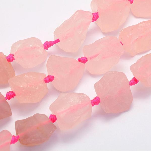 PandaHall Natural Rose Quartz Beads Strands, Nuggets, 17~30.5x11~26x11~26mm, Hole: 2mm, about 16~19pcs/strand, 15.7 inch(40cm) Rose Quartz...
PandaHall Natural Rose Quartz Beads Strands, Nuggets, 17~30.5x11~26x11~26mm, Hole: 2mm, about 16~19pcs/strand, 15.7 inch(40cm) Rose Quartz...