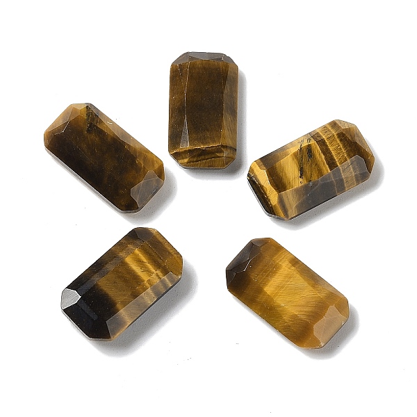 PandaHall Natural Tiger Eye Cabochons, Faceted Rectangle, 15x8.5x3.6mm Tiger Eye Rectangle
PandaHall Natural Tiger Eye Cabochons, Faceted Rectangle, 15x8.5x3.6mm Tiger Eye Rectangle