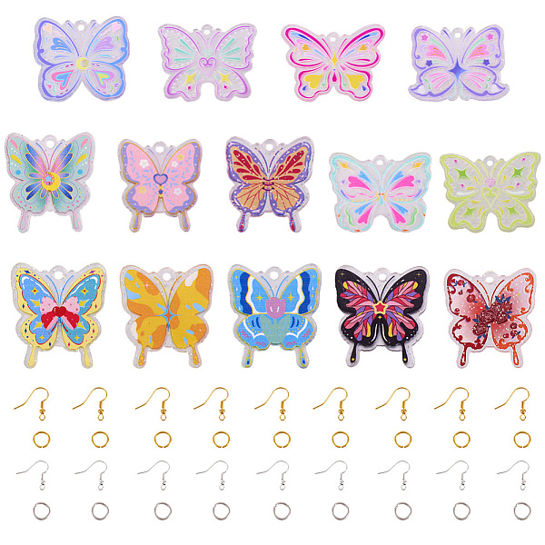 PandaHall DIY Butterfly Dangle Earring Making Kit, Including Acrylic Pendants, Brass Earring Hooks & Jump Rings, Mixed Color, 108Pcs/box..., Multicolor
PandaHall DIY Butterfly Dangle Earring Making Kit, Including Acrylic Pendants, Brass Earring Hooks & Jump Rings, Mixed Color, 108Pcs/box..., Multicolor