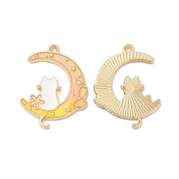 PandaHall Alloy Enamel Pendants, Golden, Cat with Moon Charm, PeachPuff, 28x20.5x1.5mm, Hole: 1.6mm Alloy+Enamel Cat Shape Brown
PandaHall Alloy Enamel Pendants, Golden, Cat with Moon Charm, PeachPuff, 28x20.5x1.5mm, Hole: 1.6mm Alloy+Enamel Cat Shape Brown