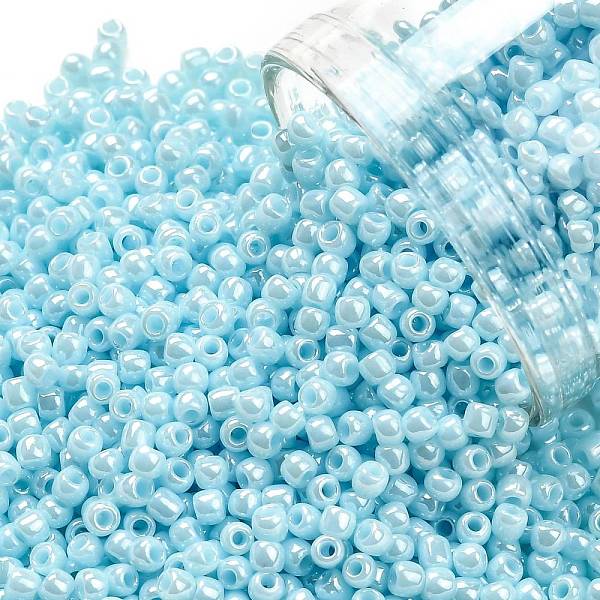 PandaHall TOHO Round Seed Beads, Japanese Seed Beads, (124) Opaque Luster Pale Blue, 11/0, 2.2mm, Hole: 0.8mm, about 1110pcs/bottle..., Cyan
PandaHall TOHO Round Seed Beads, Japanese Seed Beads, (124) Opaque Luster Pale Blue, 11/0, 2.2mm, Hole: 0.8mm, about 1110pcs/bottle..., Cyan