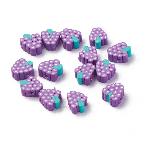 PandaHall Autumn Theme Handmade Polymer Clay Beads, Grape, Purple, 10~11x8.5~10x4.3~4.7mm, Hole: 1.4mm Polymer Clay Fruit Purple
PandaHall Autumn Theme Handmade Polymer Clay Beads, Grape, Purple, 10~11x8.5~10x4.3~4.7mm, Hole: 1.4mm Polymer Clay Fruit Purple