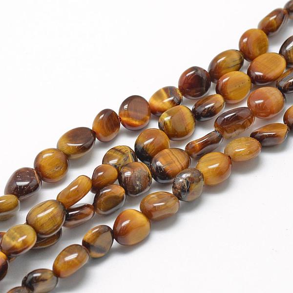PandaHall Natural Tiger Eye Beads Strands, Oval, 8~15x7~12x4~12mm, Hole: 1mm, about 30~45pcs/strand, 15.7 inch Tiger Eye Oval
PandaHall Natural Tiger Eye Beads Strands, Oval, 8~15x7~12x4~12mm, Hole: 1mm, about 30~45pcs/strand, 15.7 inch Tiger Eye Oval