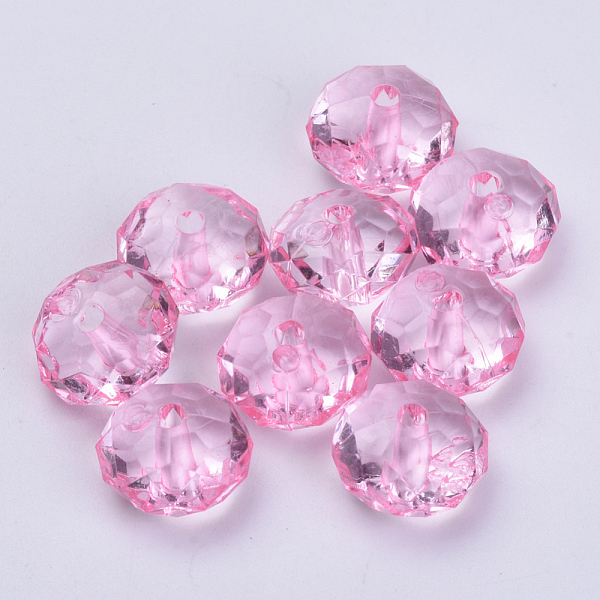 PandaHall Transparent Acrylic Beads, Faceted, Rondelle, Pink, 10x6mm, Hole: 1.6mm, about 1290pcs/500g Acrylic Rondelle Pink
PandaHall Transparent Acrylic Beads, Faceted, Rondelle, Pink, 10x6mm, Hole: 1.6mm, about 1290pcs/500g Acrylic Rondelle Pink