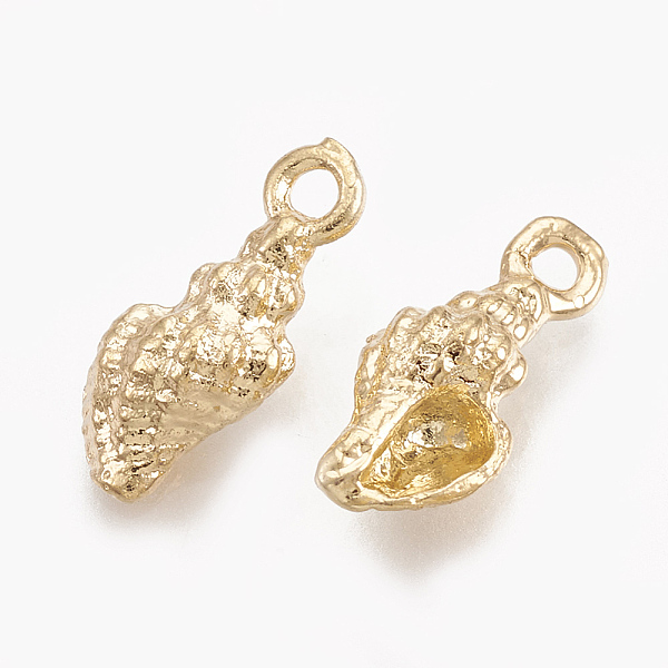PandaHall Brass Charms, Real 18K Gold Plated, Spiral Shell, 11.5x5x3.5mm, Hole: 1mm Brass Others
PandaHall Brass Charms, Real 18K Gold Plated, Spiral Shell, 11.5x5x3.5mm, Hole: 1mm Brass Others