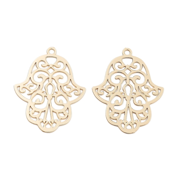 PandaHall Long-Lasting Plated Brass Pendants, Flower, Light Gold, 22.5x18x0.3mm, Hole: 1.2mm Brass Flower
PandaHall Long-Lasting Plated Brass Pendants, Flower, Light Gold, 22.5x18x0.3mm, Hole: 1.2mm Brass Flower