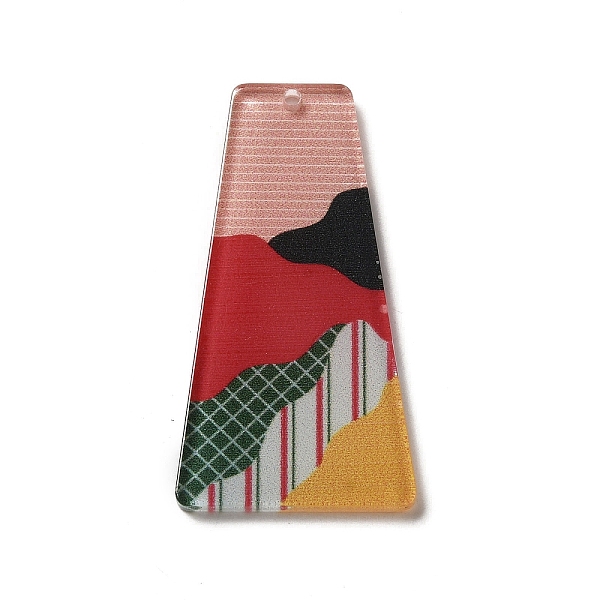 PandaHall Printed Acrylic Pendants, Trapezoid, Colorful, 44.5x23.5x2.5mm, Hole: 1.5mm Acrylic Trapezoid
PandaHall Printed Acrylic Pendants, Trapezoid, Colorful, 44.5x23.5x2.5mm, Hole: 1.5mm Acrylic Trapezoid