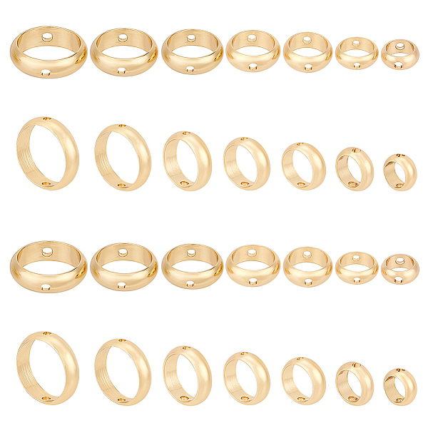 PandaHall PH 28pcs 14K Gold Round Bead Frame, 7 Styles Brass Circle Frame Connectors 6 7 8 9 10 11 12mm Loose Beads Two Hole Frame Spacer...
PandaHall PH 28pcs 14K Gold Round Bead Frame, 7 Styles Brass Circle Frame Connectors 6 7 8 9 10 11 12mm Loose Beads Two Hole Frame Spacer...