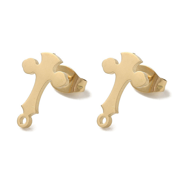 PandaHall Ion Plating(IP) 304 Stainless Steel Stud Earring Findings, Cross, Golden, 13x9mm, Hole: 1.2mm, Pin: 11x0.7mm 304 Stainless Steel...
PandaHall Ion Plating(IP) 304 Stainless Steel Stud Earring Findings, Cross, Golden, 13x9mm, Hole: 1.2mm, Pin: 11x0.7mm 304 Stainless Steel...