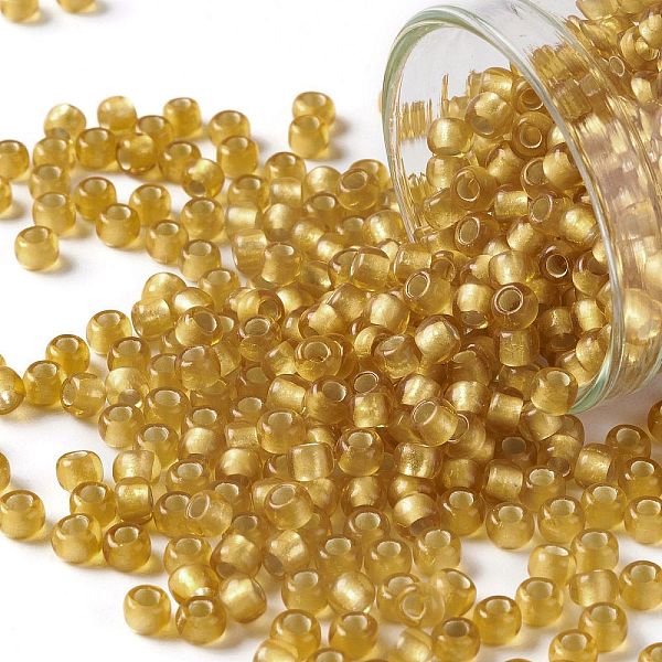 PandaHall TOHO Round Seed Beads, Japanese Seed Beads, (22BF) Topaz Silver Lined Matte, 8/0, 3mm, Hole: 1mm, about 222pcs/10g Glass Brown
PandaHall TOHO Round Seed Beads, Japanese Seed Beads, (22BF) Topaz Silver Lined Matte, 8/0, 3mm, Hole: 1mm, about 222pcs/10g Glass Brown