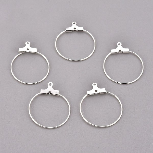 PandaHall 304 Stainless Steel Pendants, Hoop Earring Findings, Ring, Silver, 25x21~23x1.5mm, Hole: 1mm, 21 Gauge, Hole: 1mm, Inner Size...
PandaHall 304 Stainless Steel Pendants, Hoop Earring Findings, Ring, Silver, 25x21~23x1.5mm, Hole: 1mm, 21 Gauge, Hole: 1mm, Inner Size...
